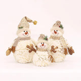 Noel Golden Snowman Plush Shelf Decor - BLISOME