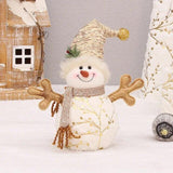 Noel Golden Snowman Plush Shelf Decor - BLISOME