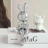 Space Bunny Love Statue Shelf Decor - BLISOME