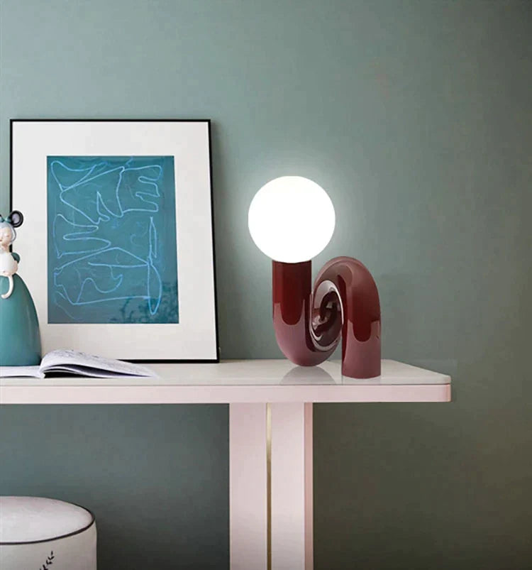 SPIRAL Twisted Moden Table Lamp - BLISOME