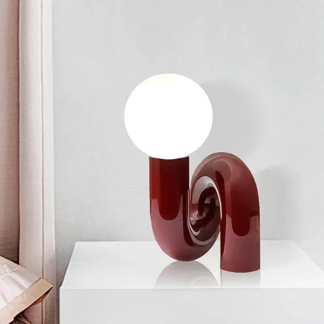 SPIRAL Twisted Modern Table Lamp – Sculptural Lighting