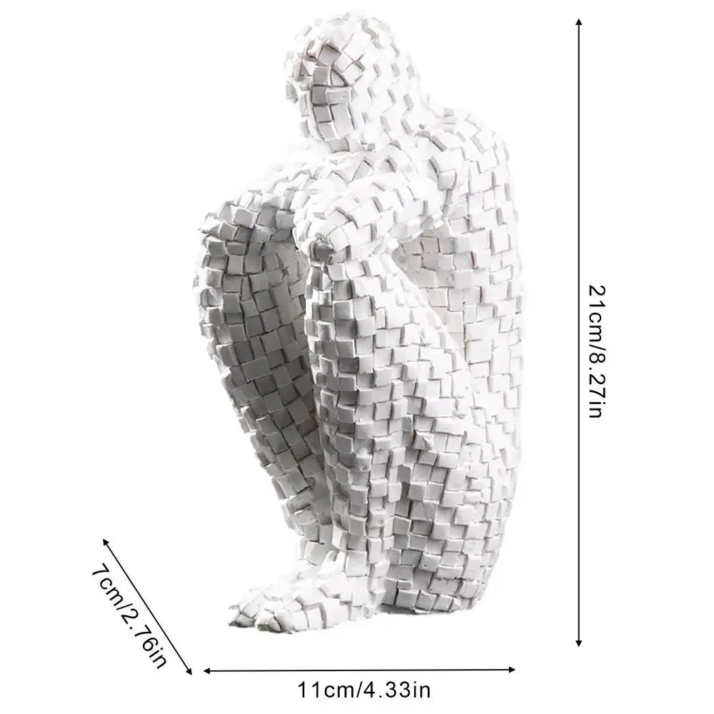 Theo The Thinking Man Statue - BLISOME
