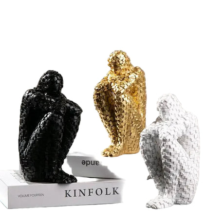 Theo The Thinking Man Statue – Modern Resin Sculpture