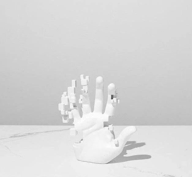 Transcendental Glitch Hand Sculpture Table Decor - BLISOME
