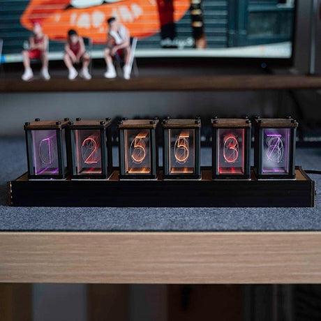 Tron Wooden RGB Clock - BLISOME