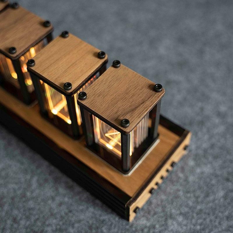 Tron Wooden RGB Clock - BLISOME
