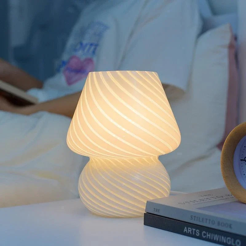 Verre Retro Glass Mushroom Table Lamp - BLISOME