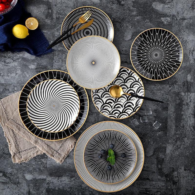 Vortex Geometric Plate Collection – Bold Modern Design