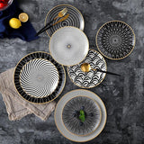 Vortex Geometric Plate Collection – Bold Modern Design