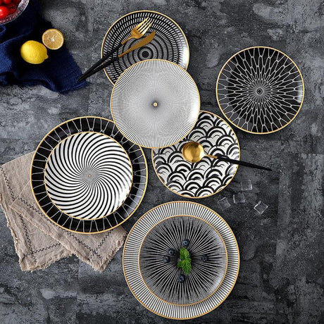 Vortex Geometric Plate Collection – Bold Modern Design