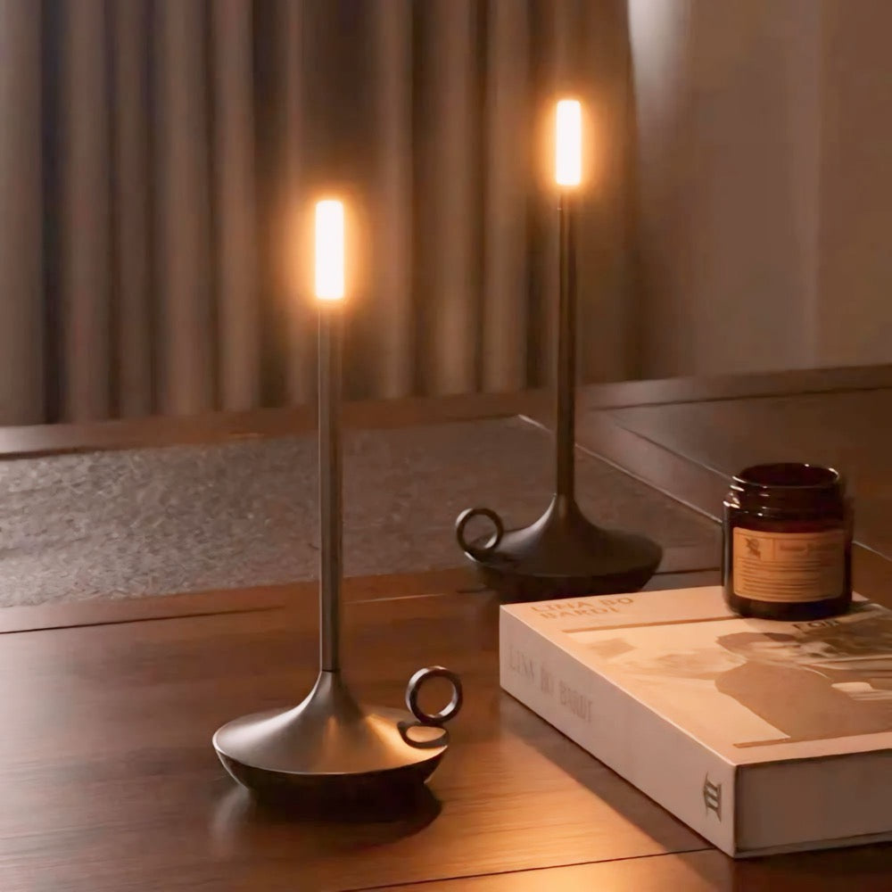 Wick Rechargeable Table Lamp – Portable LED Lighting by Graypants