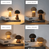 Wooden Vintage Mushroom Table Lamp - BLISOME