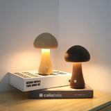 Wooden Vintage Mushroom Table Lamp - BLISOME