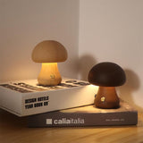 Wooden Vintage Mushroom Table Lamp - BLISOME