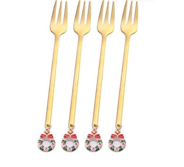 Yuletide Xmas Cutlery Gift Set - BLISOME