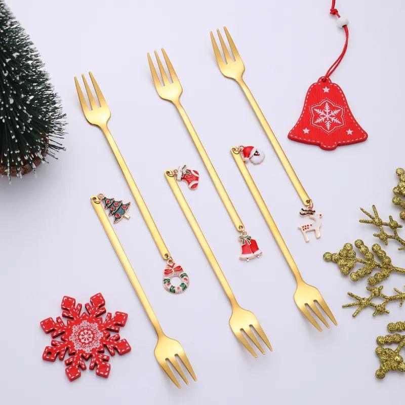 Yuletide Xmas Cutlery Gift Set - BLISOME