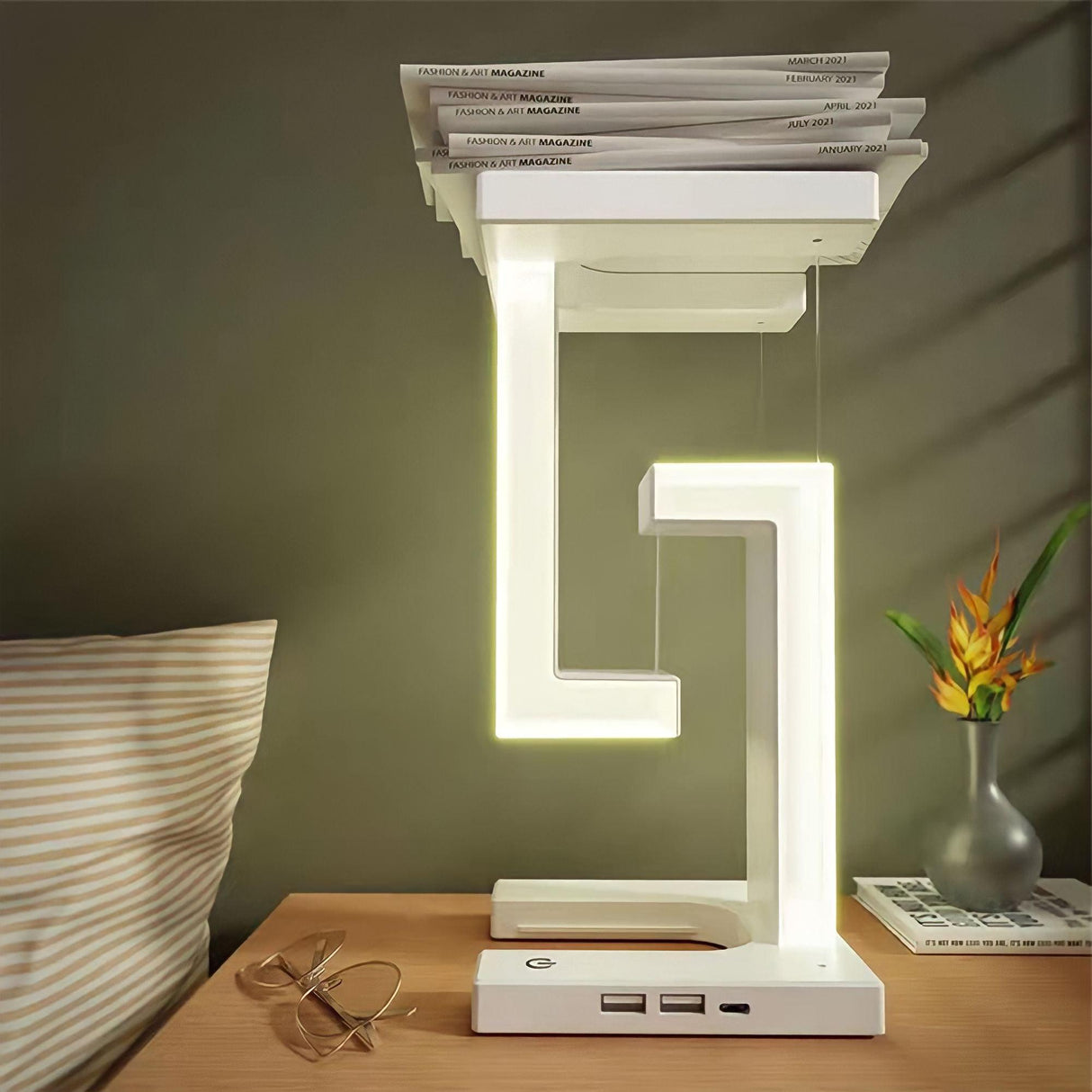 Zentro Table Lamp - Wireless Charger - BLISOME