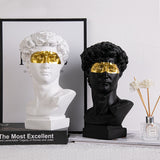 David Gold Mask Greek Statue