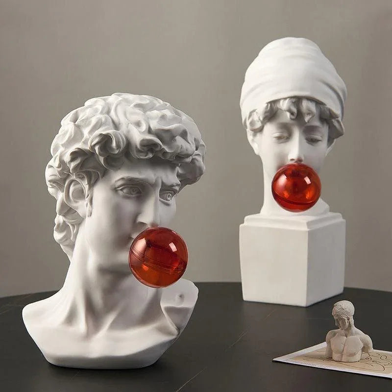 Adonis Bubble Gum Greek Statue - BLISOME