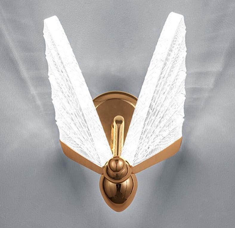 Bumble Butterfly Golden Wall Sconce - BLISOME