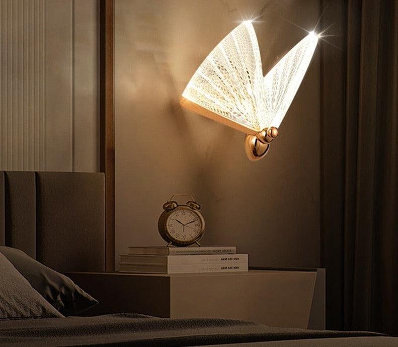 Bumble Butterfly Golden Wall Sconce - BLISOME