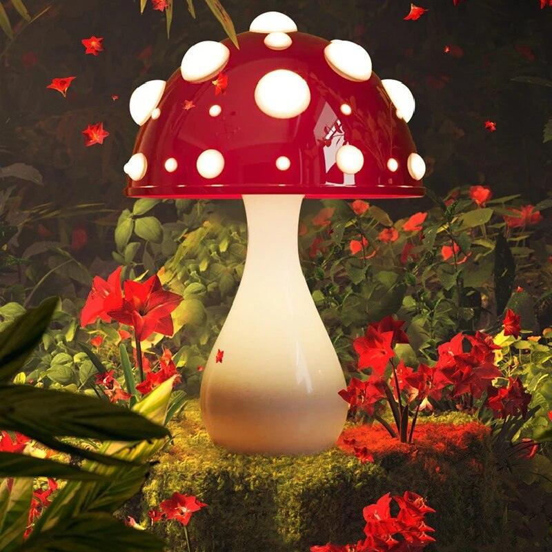 Cherry Mushroom Table Lamp - BLISOME