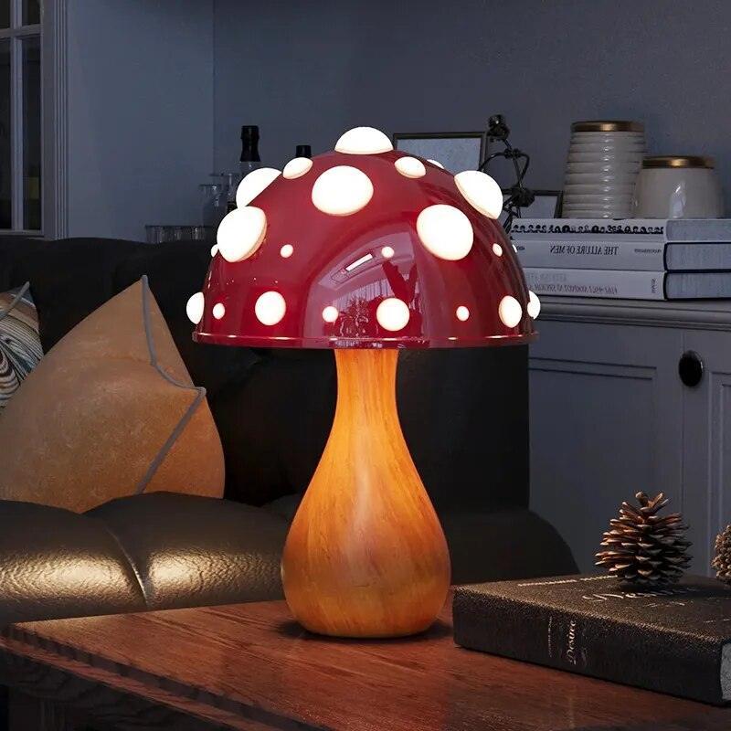 Cherry Mushroom Table Lamp - BLISOME