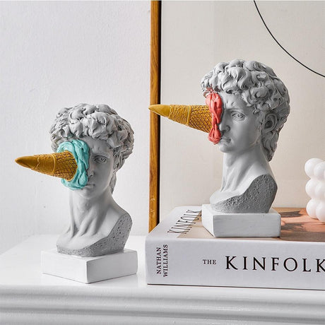 CONED Greek Ice Cream Statue – Whimsical Pop Art Decor