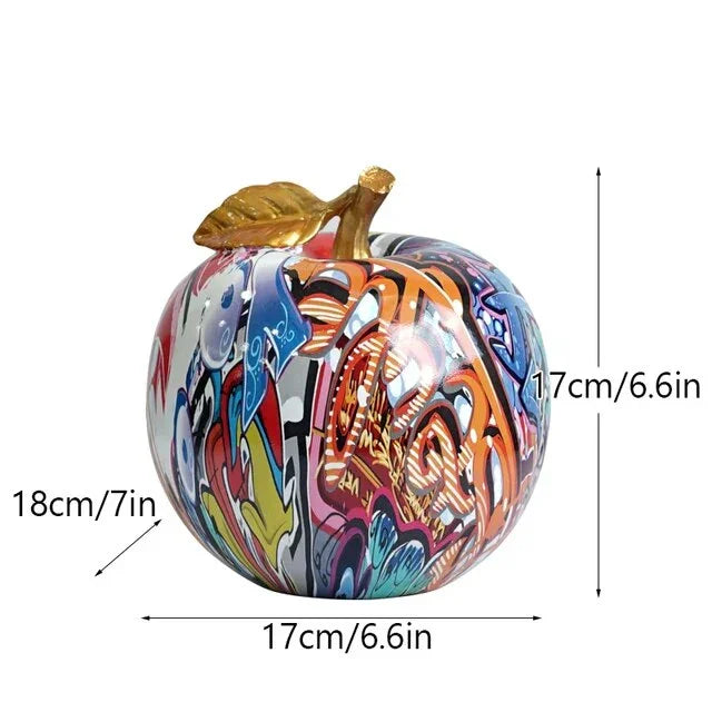 Cypress Graffiti Apple Statue - BLISOME