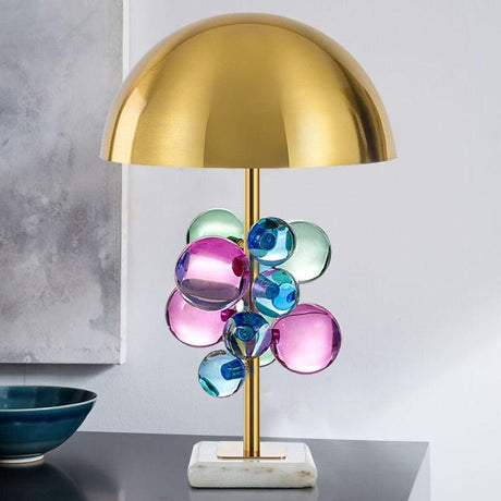 Esme Golden Crystal Mushroom Table Lamp - BLISOME