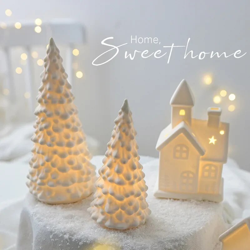Festive Ceramic Light Up Statue Collection - BLISOME