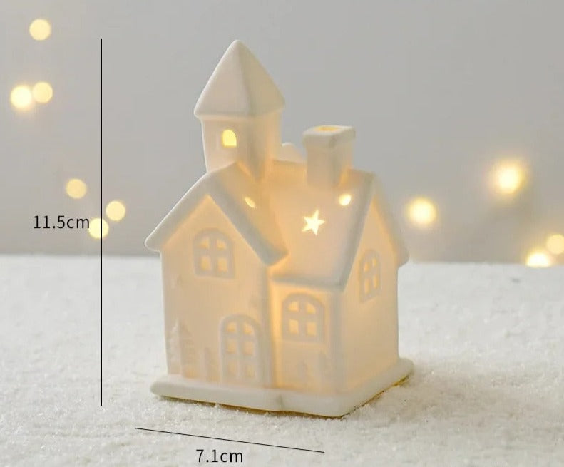 Festive Ceramic Light Up Statue Collection - BLISOME