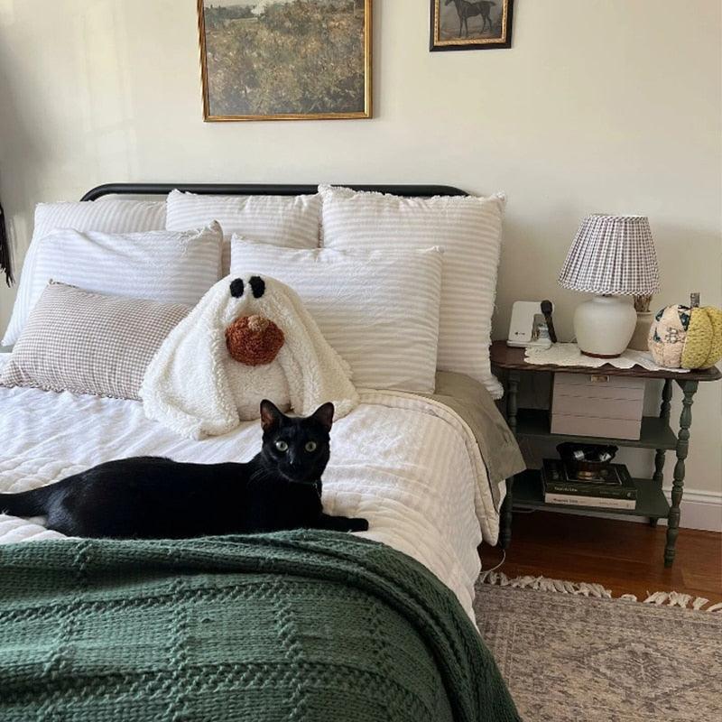 Henry The Ghost Pumpkin Pillow - BLISOME