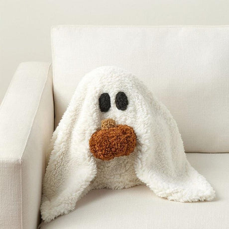 Henry the Ghost Pumpkin Pillow – Cute & Spooky