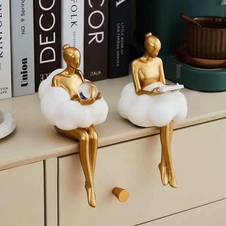 Nebula Muse "Cloud Woman" Statue – Surreal Modern Sculpture