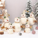 Noel Golden Snowman Plush Shelf Decor - BLISOME