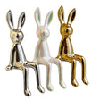 Robby Rabbit Shelf Decor – Whimsical Ceramic Bunny Sculpture
