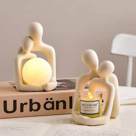 TOGETHER Couple Nightlight Statue – Romantic LED Sculpture