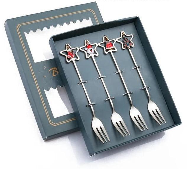 Yuletide Xmas Cutlery Gift Set - BLISOME