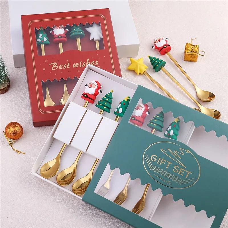 Yuletide Xmas Cutlery Gift Set - BLISOME
